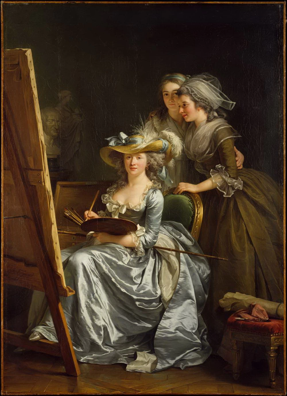 Autoritratto con due allieve - Metropolitan Museum of Art, New York